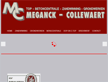 Tablet Screenshot of meganck-collewaert.be